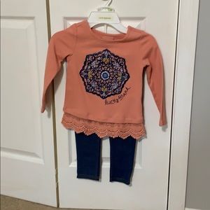 Lucky Brand girls set. Size 4.